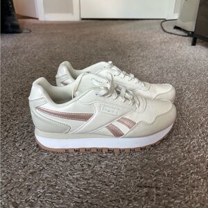 Reebok Women's Ivory and Blush Sneakers